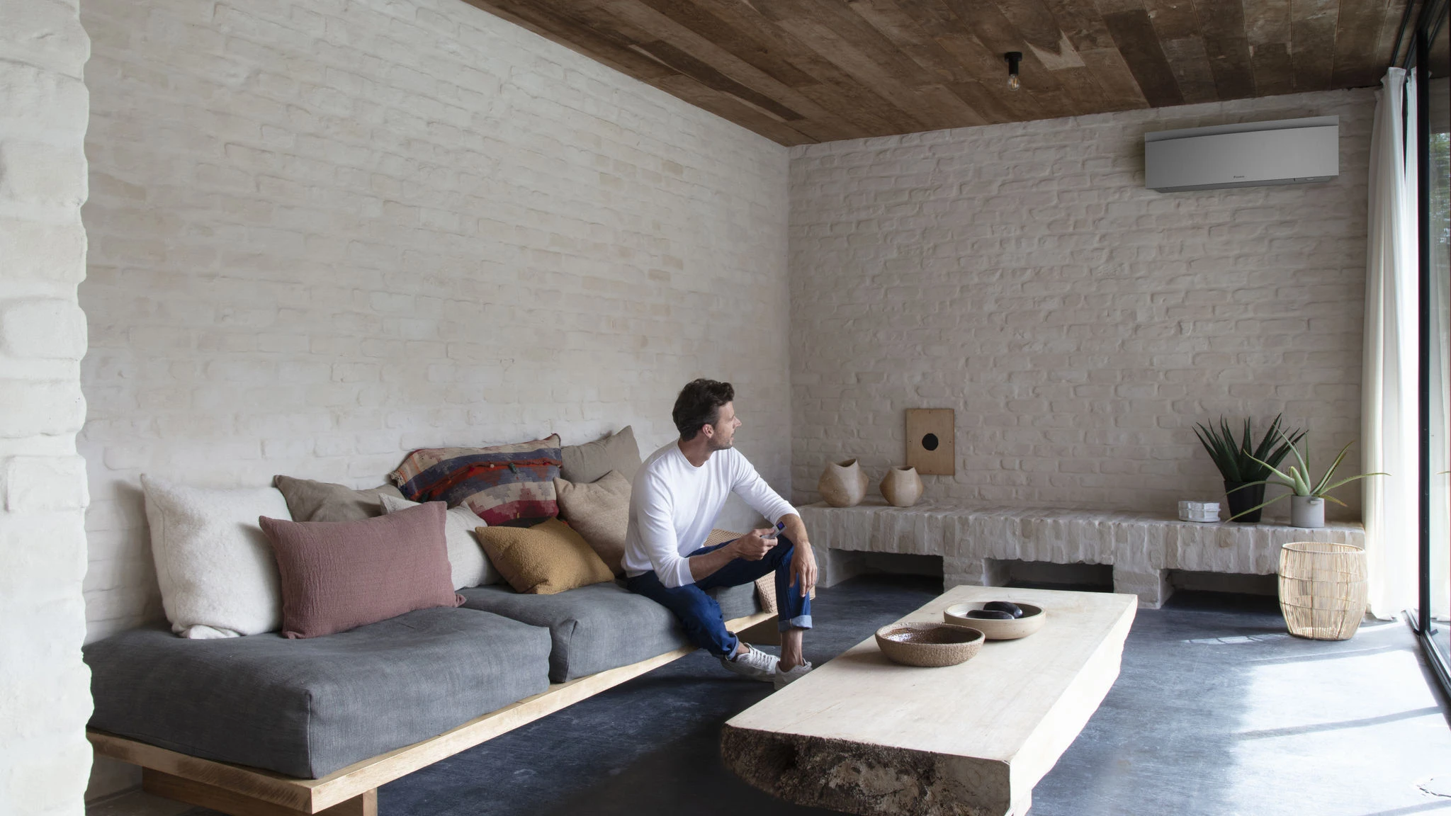 Airco in een woonkamer